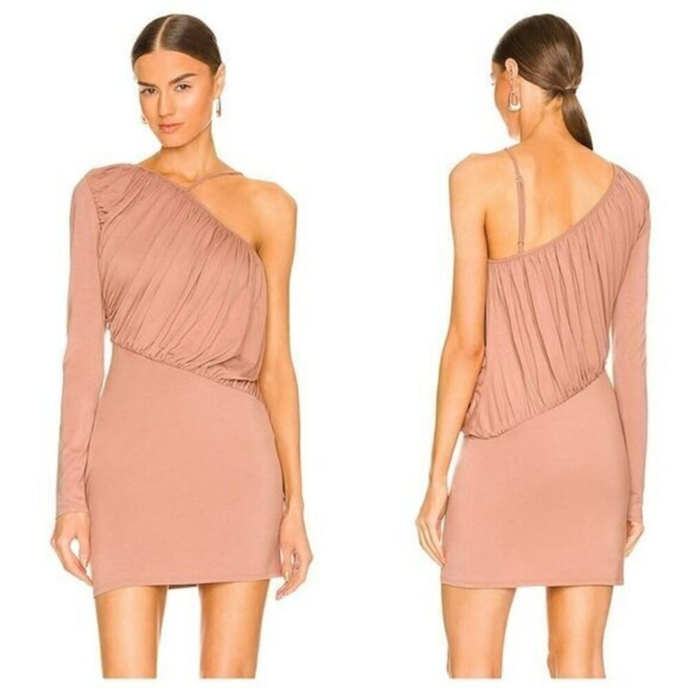 NBD Jolene Mini Dress - Nude Brown